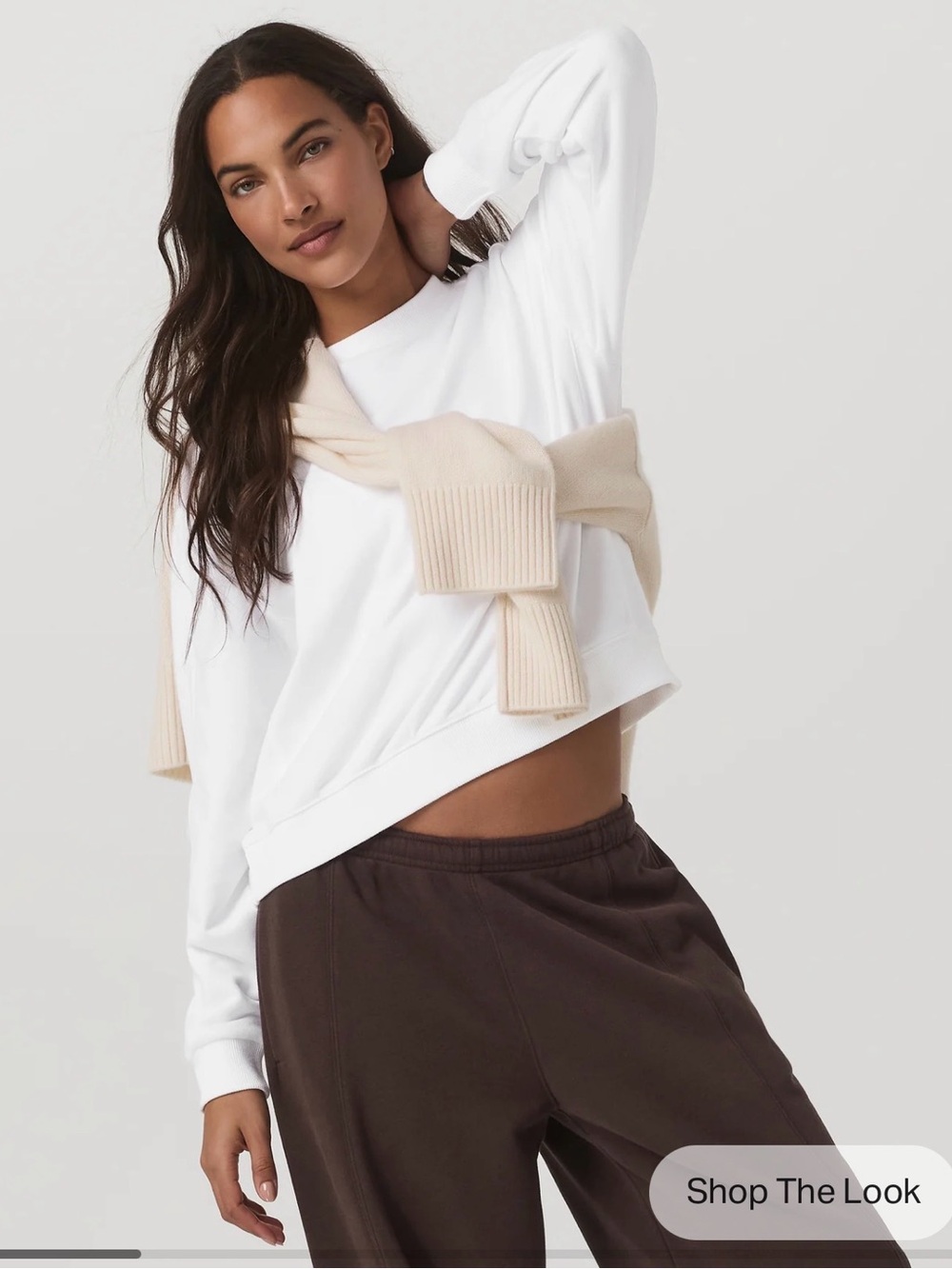 Vuori Sedona Seams Crew, small, white
